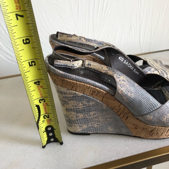Donald J. Pliner Snake Skin Wedges - Picture 7 of 7